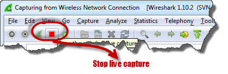 Olfateando la red usando Wireshark